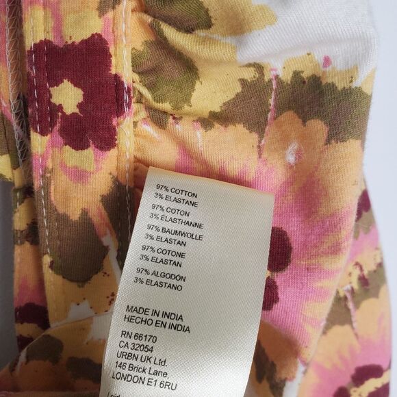 Free People Floral Crossback Top, Size Large - Picture 7 of 8